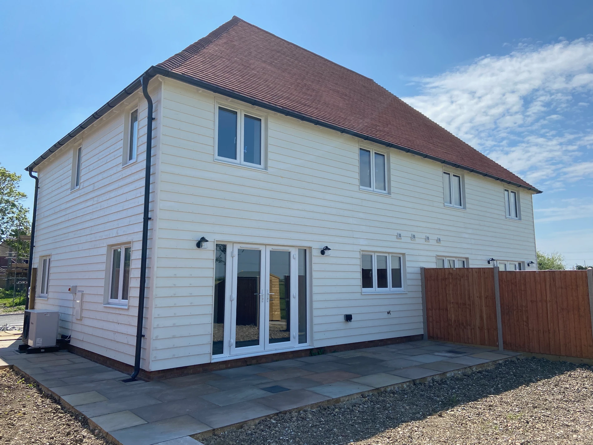 Garden view of a new home in Lydd